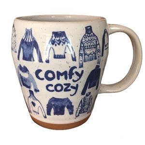 ANTHROPOLOGIE Speckled Comfy Cozy Coffee Mug NWOT